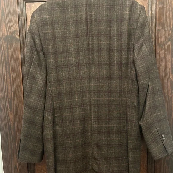 E. Thomas Glen Check Cashmere Blazer